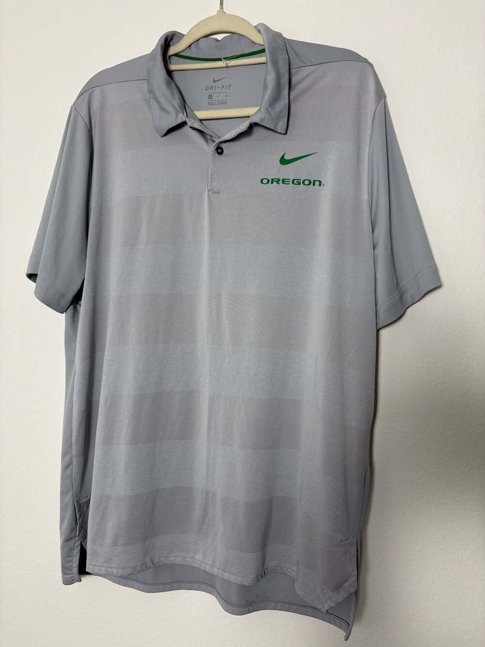 Nike University of Oregon Ducks Dri-FIT Polo Shirt Gray Size XL